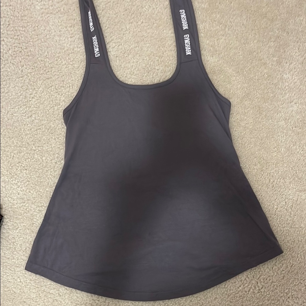 Gymshark Black Fitted Sleeveless Tank Top